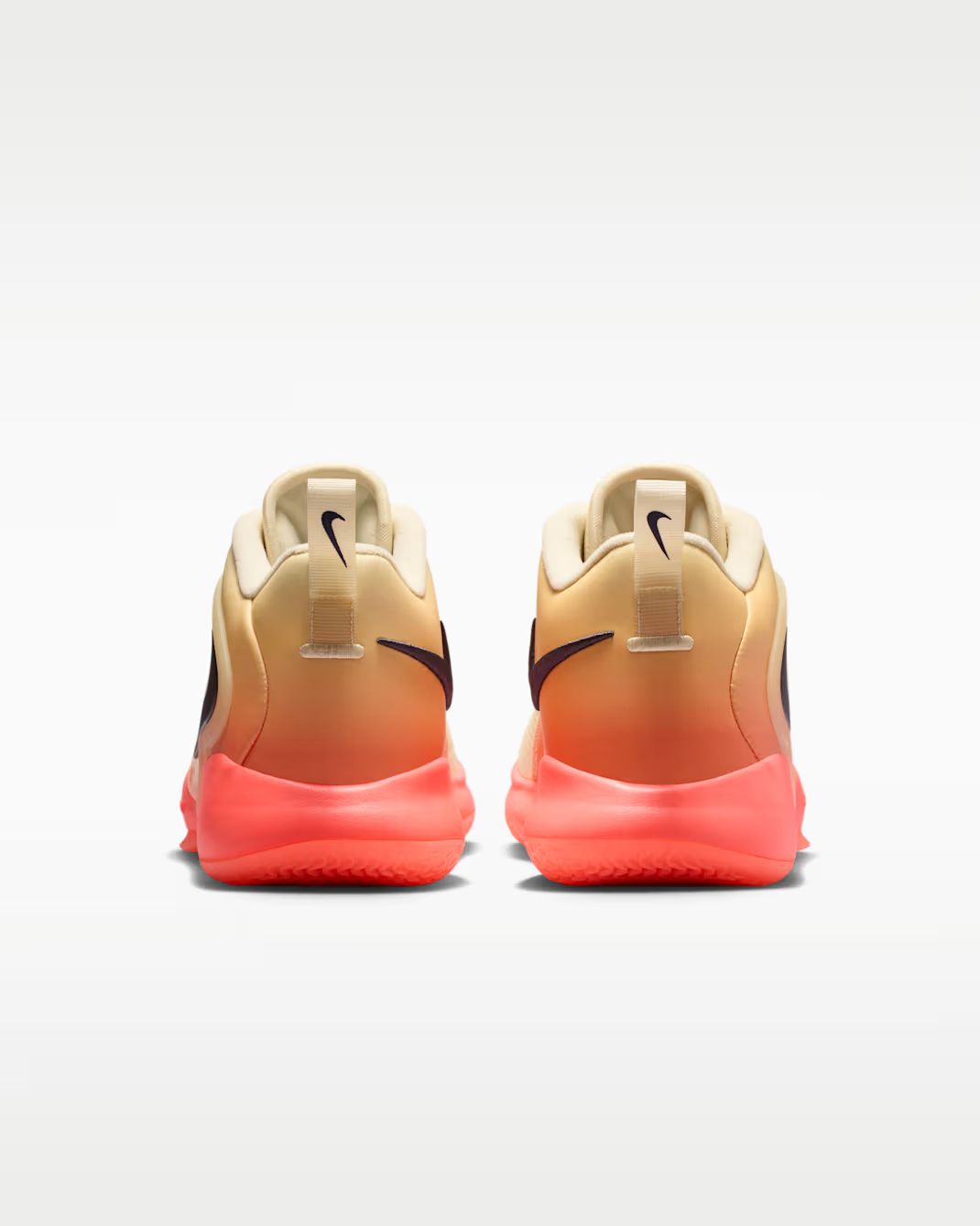 Tênis Nike HyperSet 2 Vôlei - Bege/Laranja Sunset