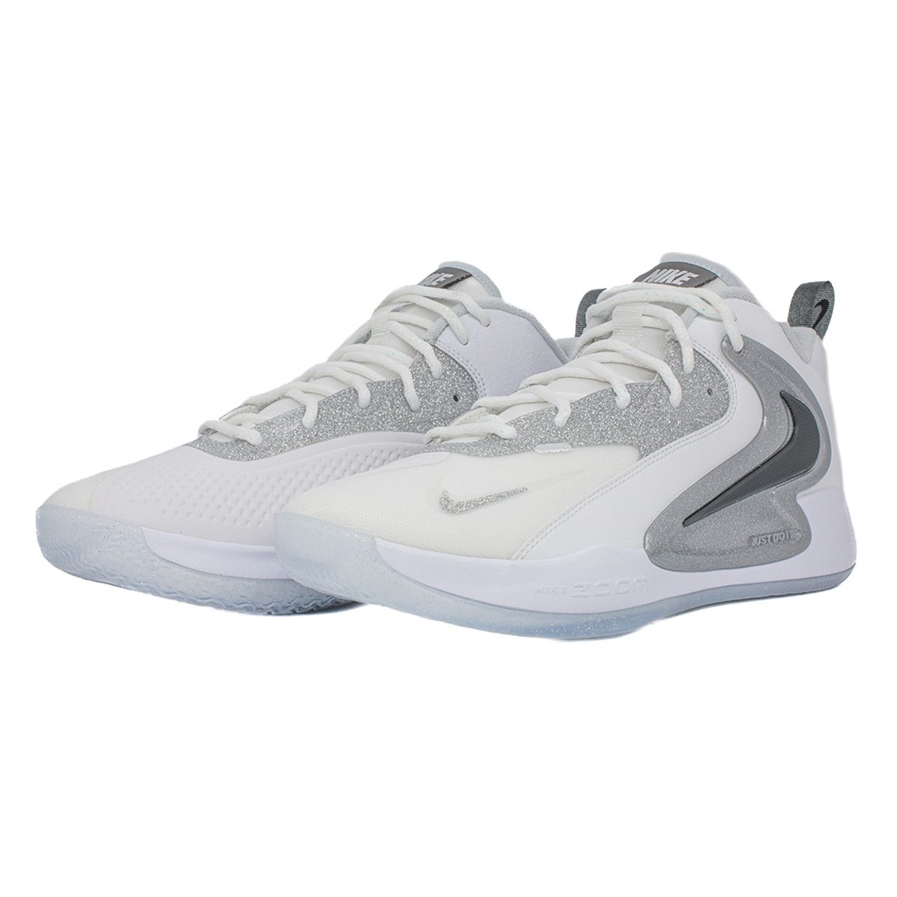 Tênis Nike HyperSet 2 Vôlei - Branco Summit/Prata Metálico/Platina Pura