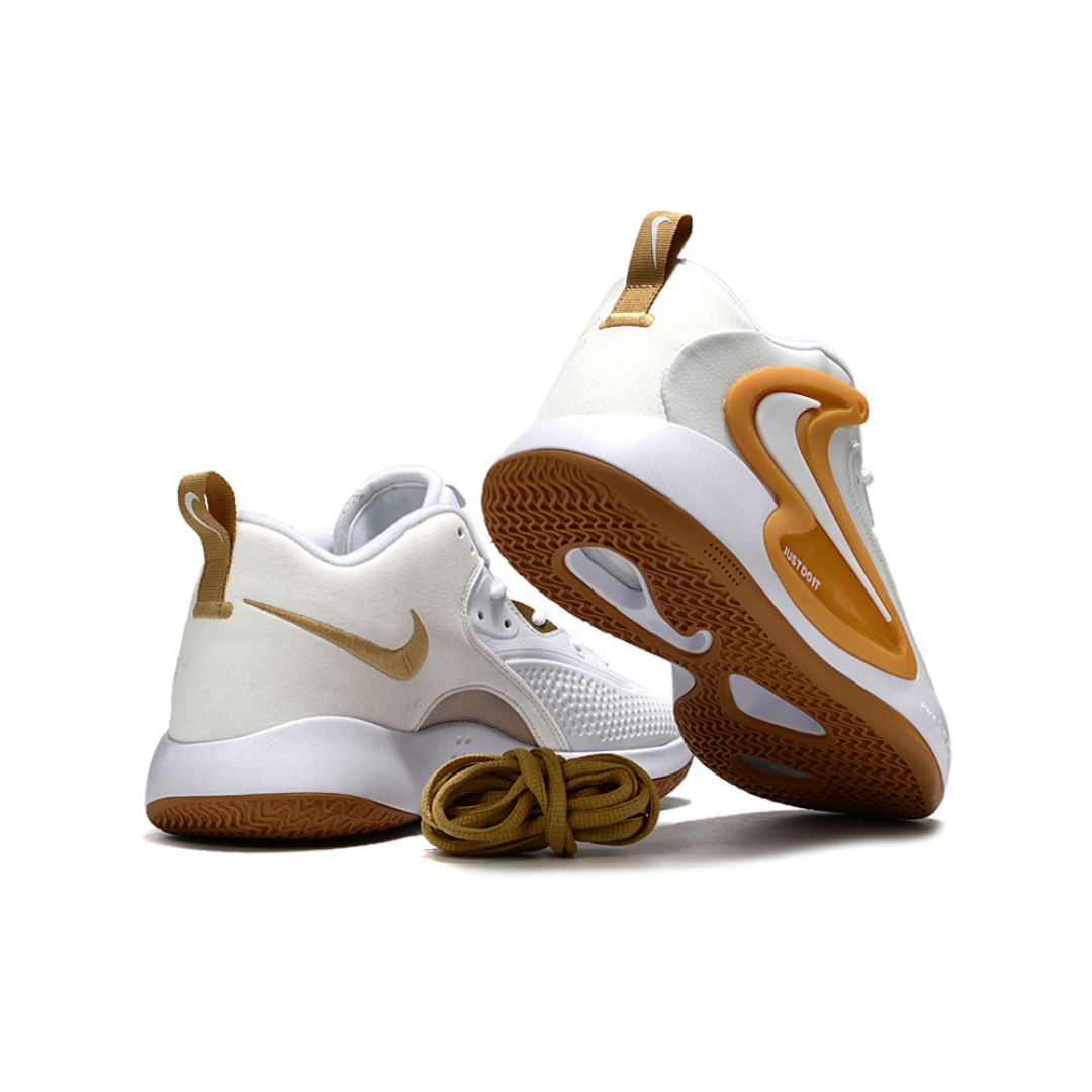 Tênis Nike HyperSet 2 Vôlei - Branco - Dourado