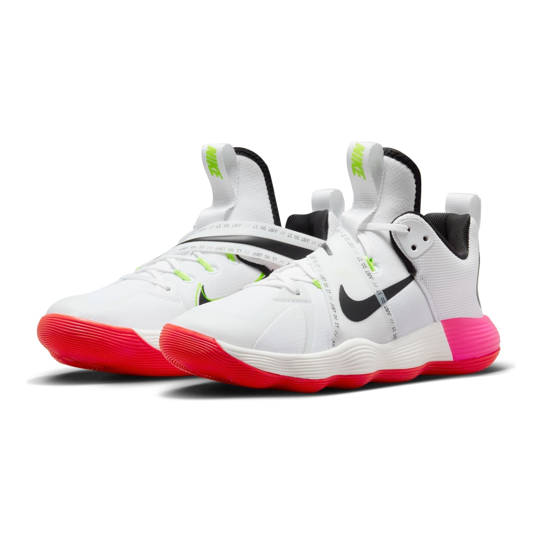 Tênis Nike React HyperSet Vôlei - Branco - Rosa